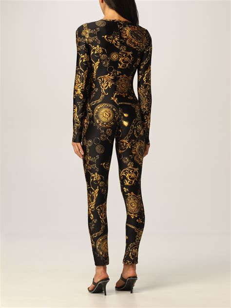 versace jumpsuit gold|Versace designer jumpsuit.